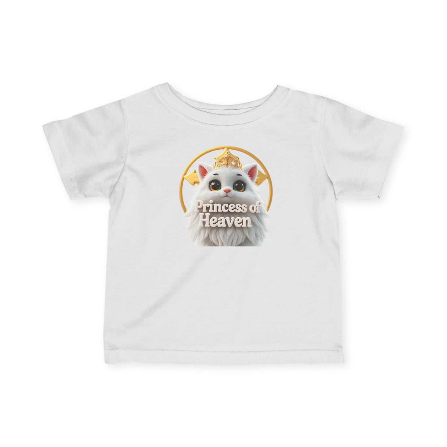 Infant Girls’ “Princess of Heaven” Christian T-Shirt – Baby Faith Tee