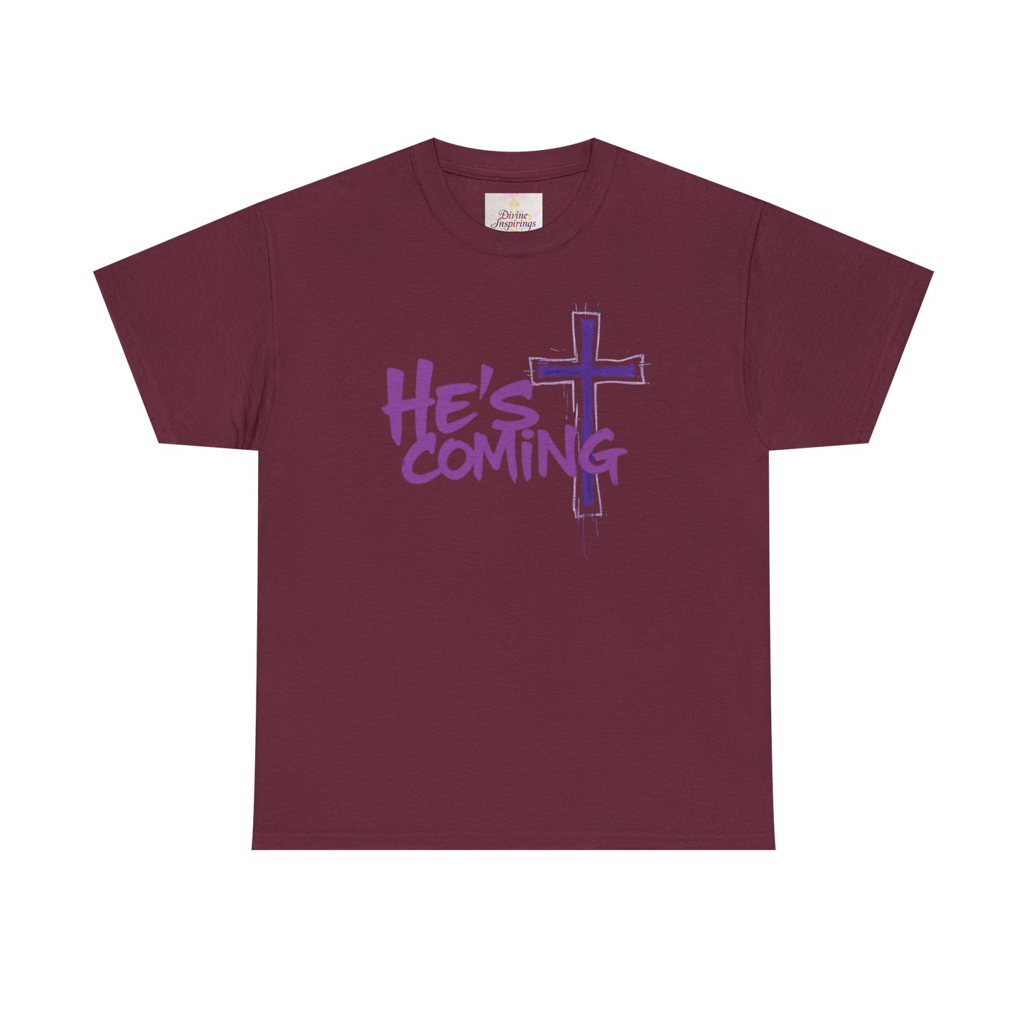 Bold Faith Men’s T-Shirt – “He’s Coming” Prophetic Christian Apparel