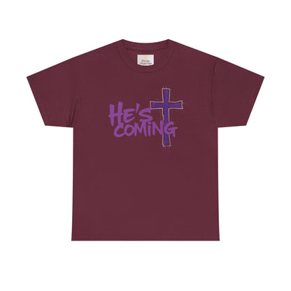 Bold Faith Men’s T-Shirt – “He’s Coming” Prophetic Christian Apparel