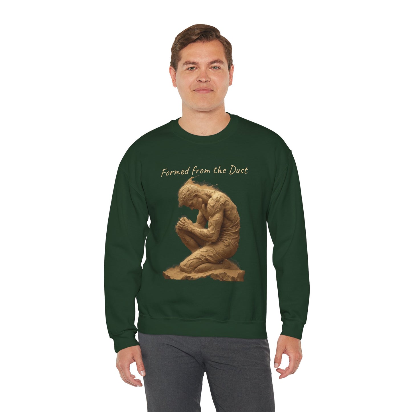Formed from the Dust (Light Lettering) - Men’s Christian Sweatshirt