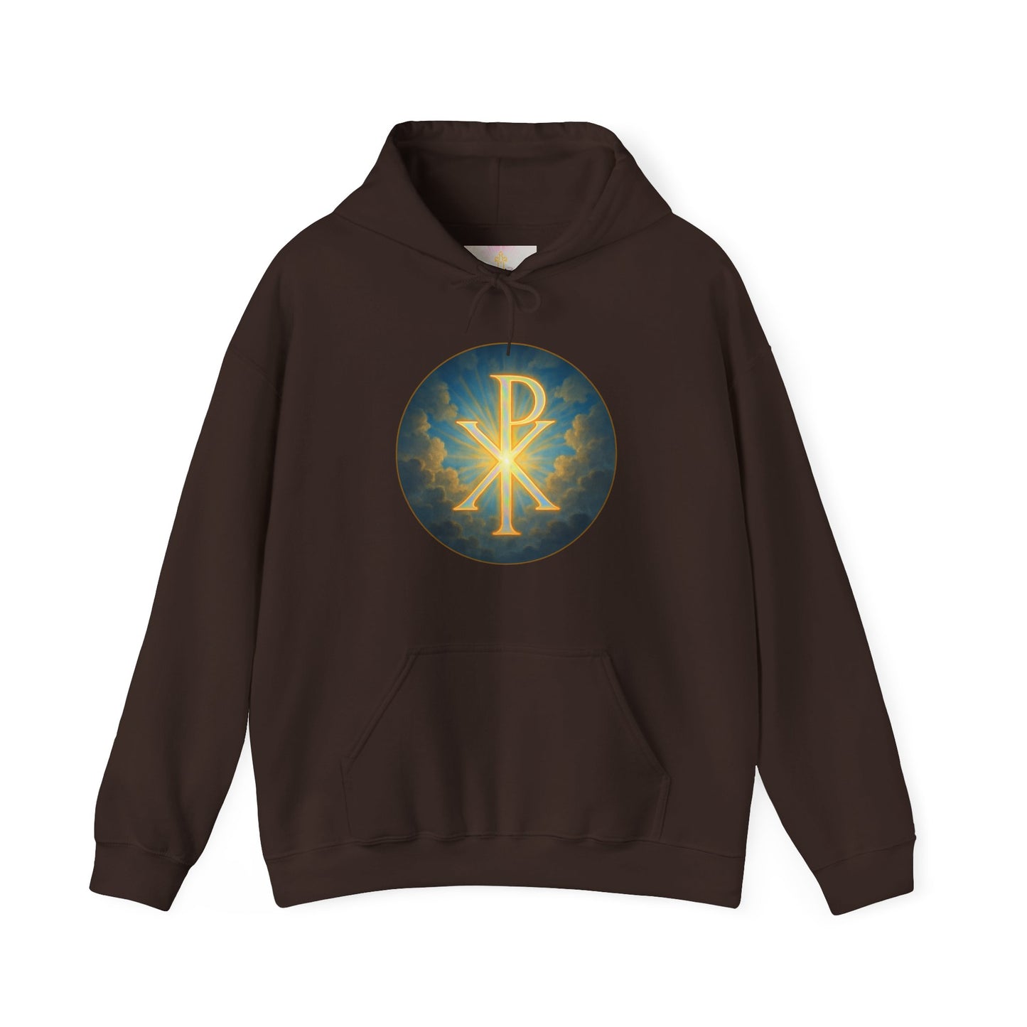 Women’s Christian Hoodie with Chi Rho – Historic Faith Symbol Pullover