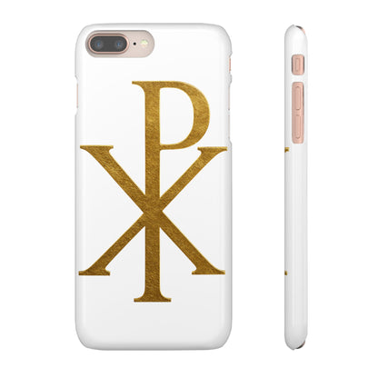 White Chi Rho Snap Case for iPhone – The Way, Truth & Life