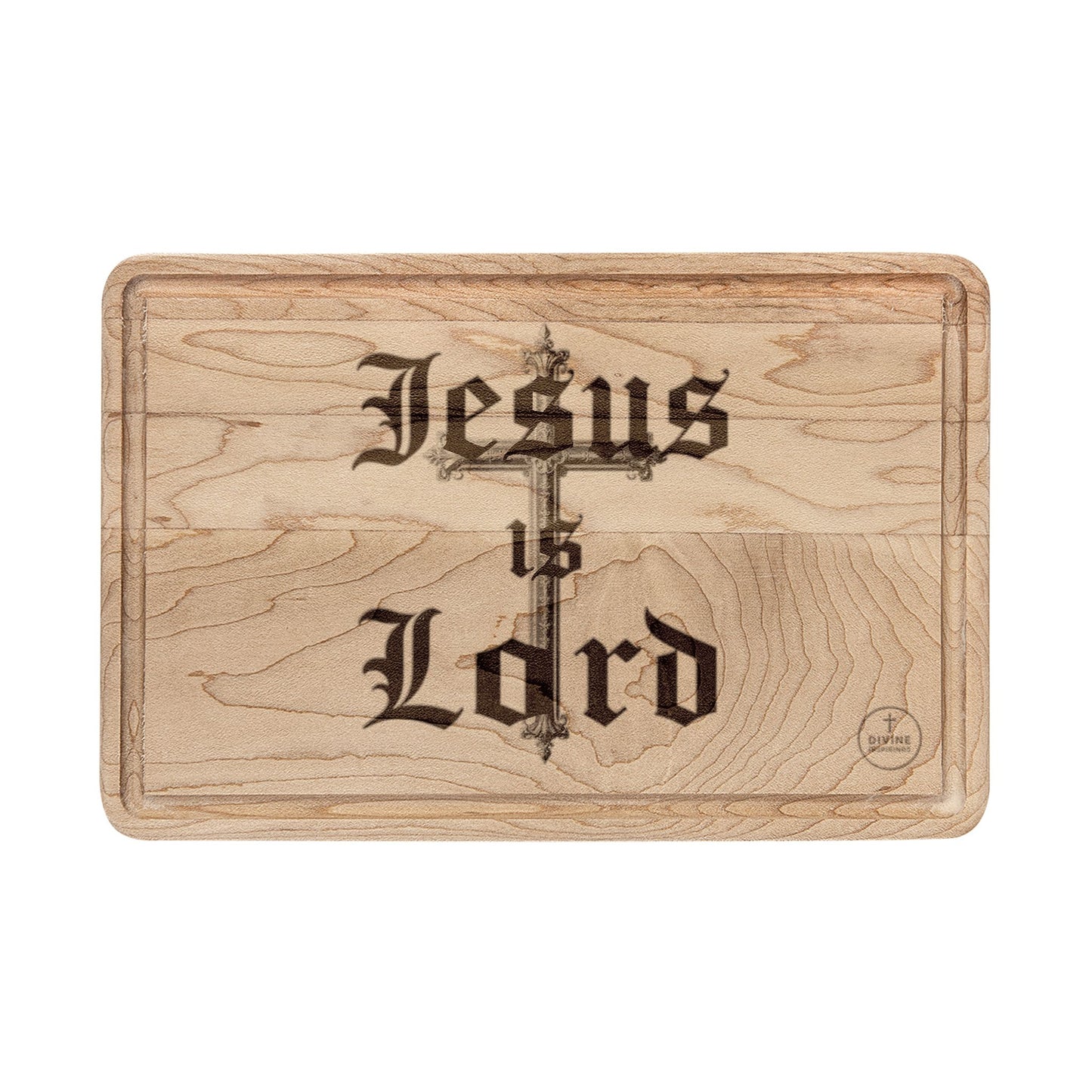 Jesus Is Lord — Bold Cross Cutting Board