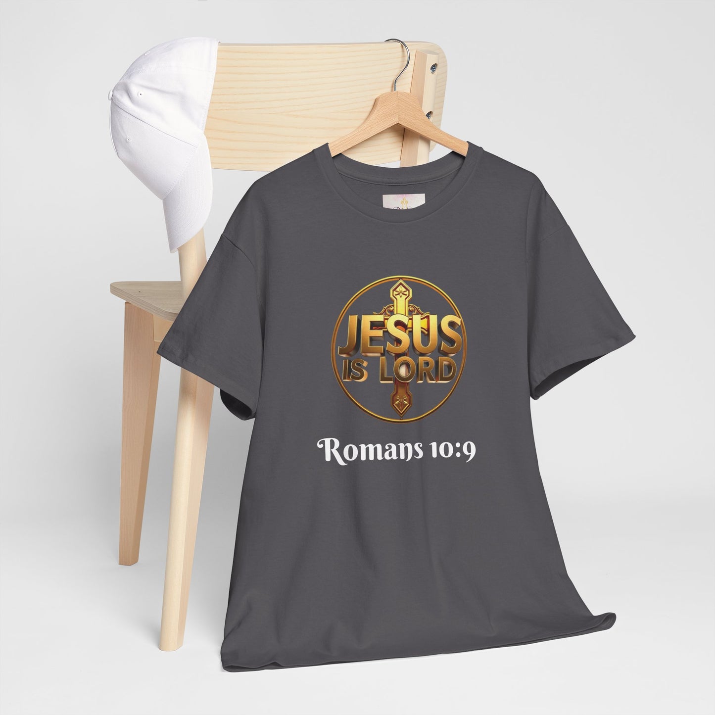 Jesus Is Lord / He Is Risen Christian Tee – Men’s Bold Faith Statement (White Lettering)