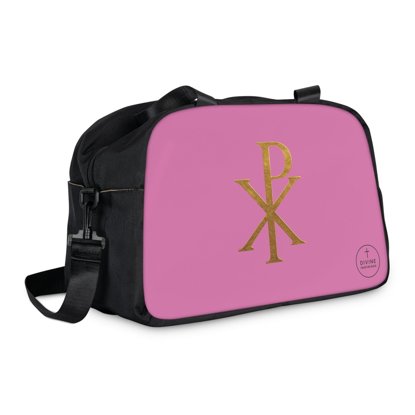 Women's Victory in Christ Fitness Bag in Pink – Chi Rho Symbol