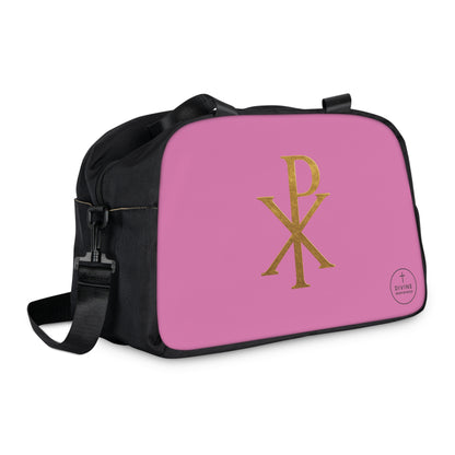 Women's Victory in Christ Fitness Bag in Pink – Chi Rho Symbol