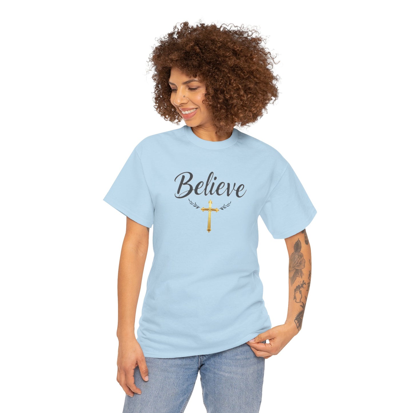 Believe- Woman's Christian T-Shirt