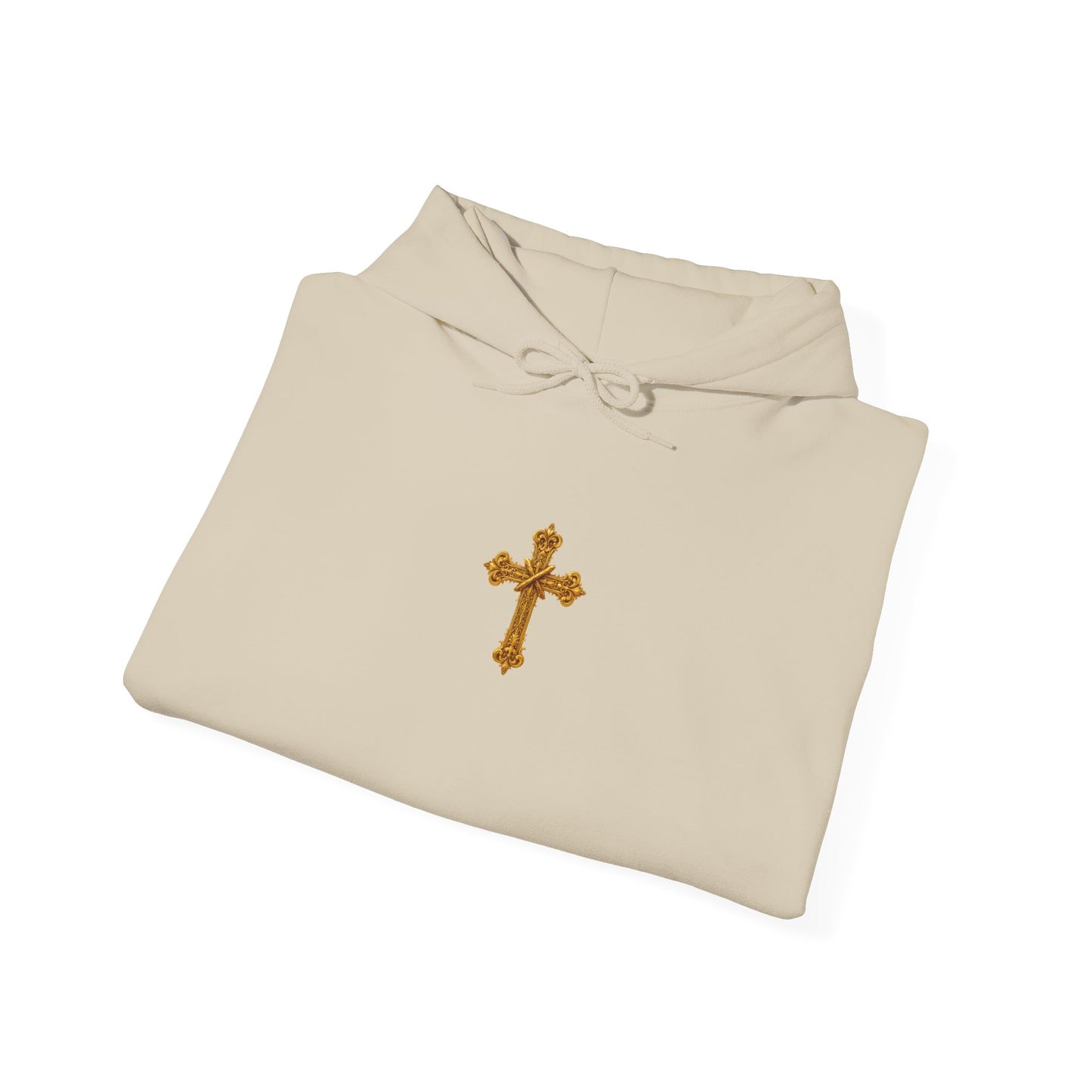Jesus is Lord - Women's Christian Hoodie with Golden Cross
