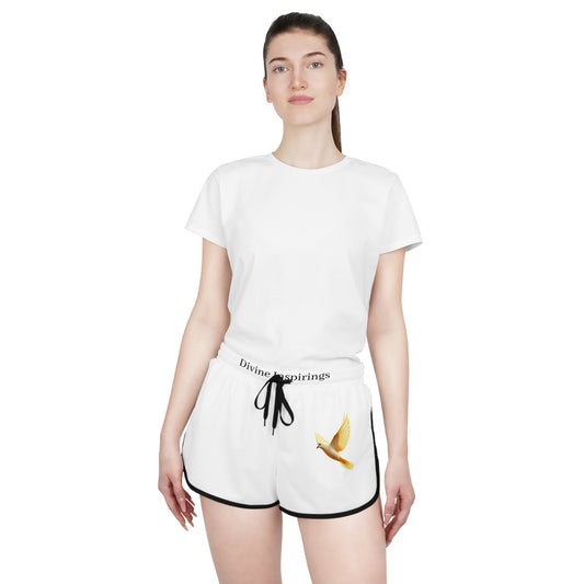 Peaceful Spirit Women's Shorts with Dove in Flight Design
