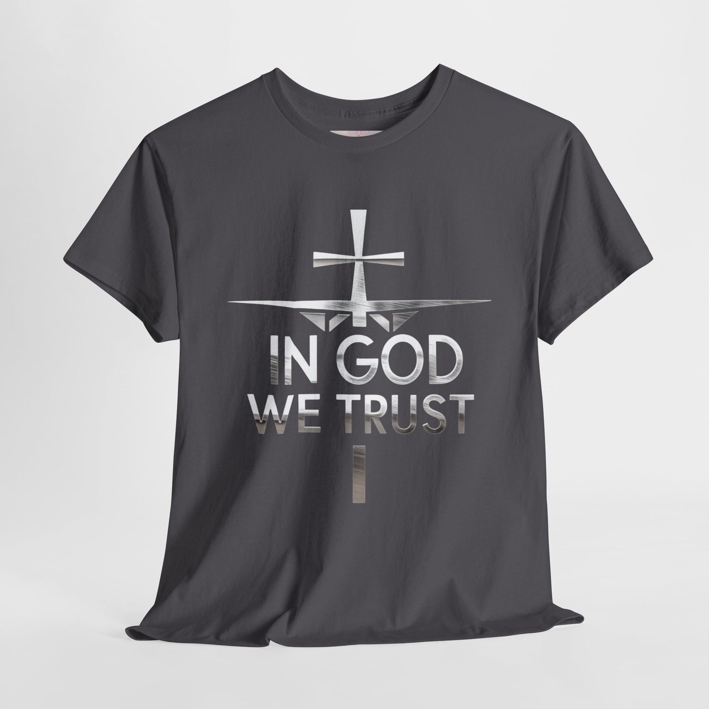 In God We Trust | Men’s Christian T-Shirt with Scripture Back Print