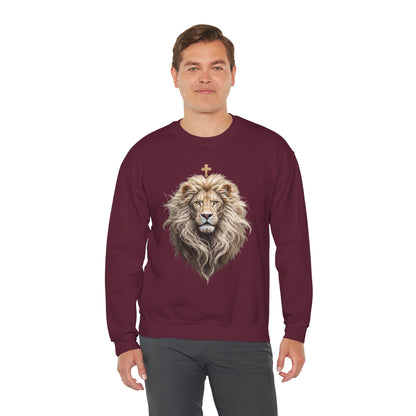 Christ is King (Lion of Judah) - Men's Christian Sweatshirt
