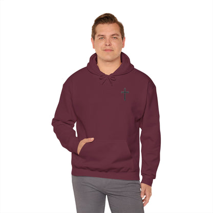 Warrior’s Black Cross Men’s Christian Hoodie