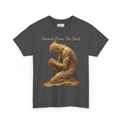 Formed from the Dust | Men’s Christian T-Shirt with Genesis 2:7 (Light Lettering)