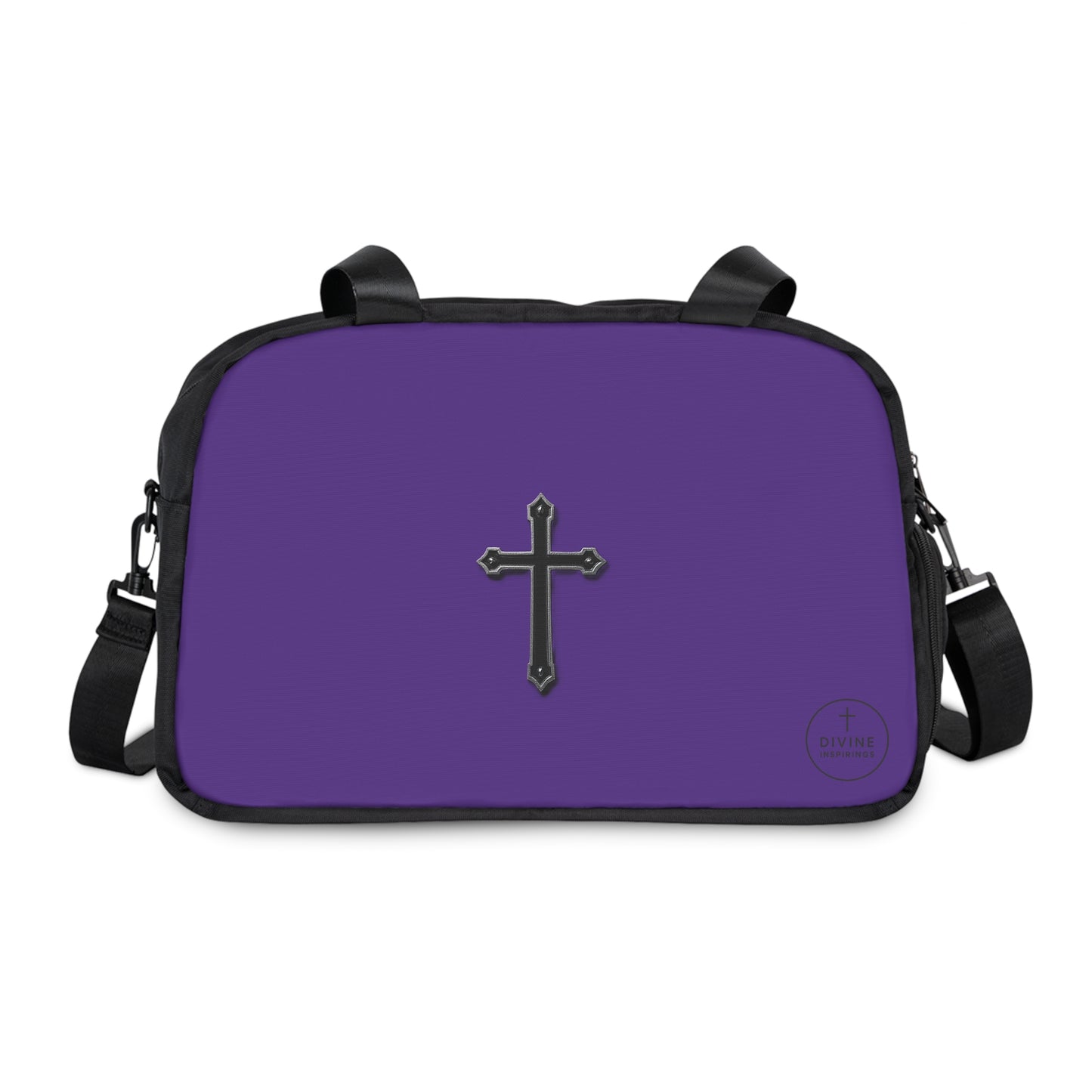 Divine Strength Fitness Bag in Purple – Faith in Motion