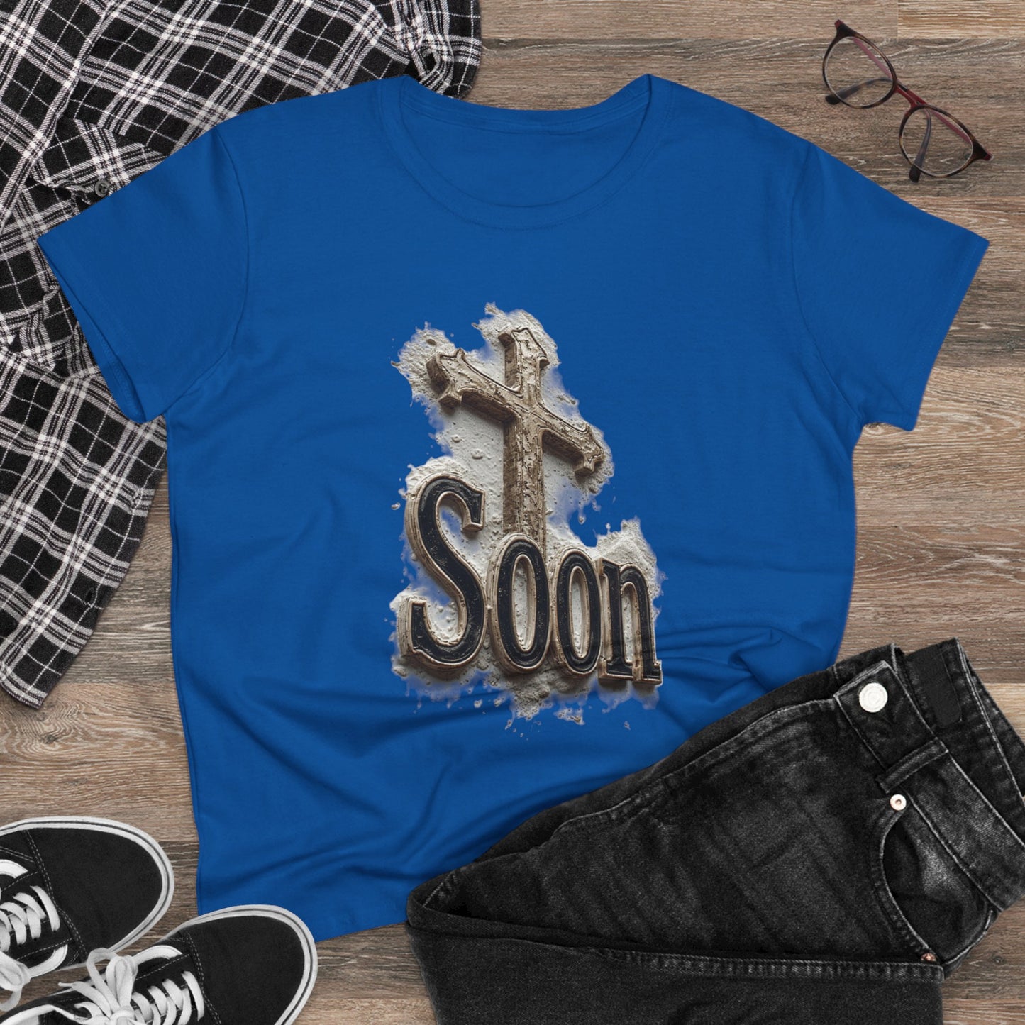 Christian Women’s T-Shirt – Soon Cross Tee