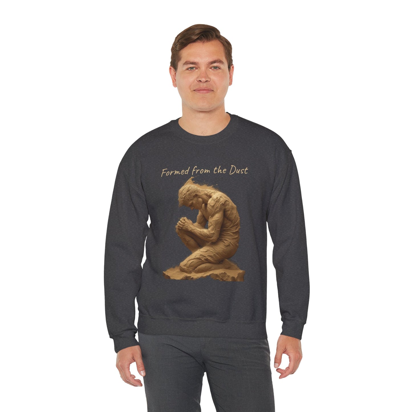 Formed from the Dust (Light Lettering) - Men’s Christian Sweatshirt