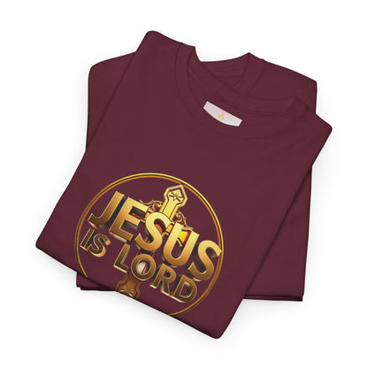 Jesus Is Lord / He Is Risen Christian Tee – Men’s Bold Faith Statement (White Lettering)