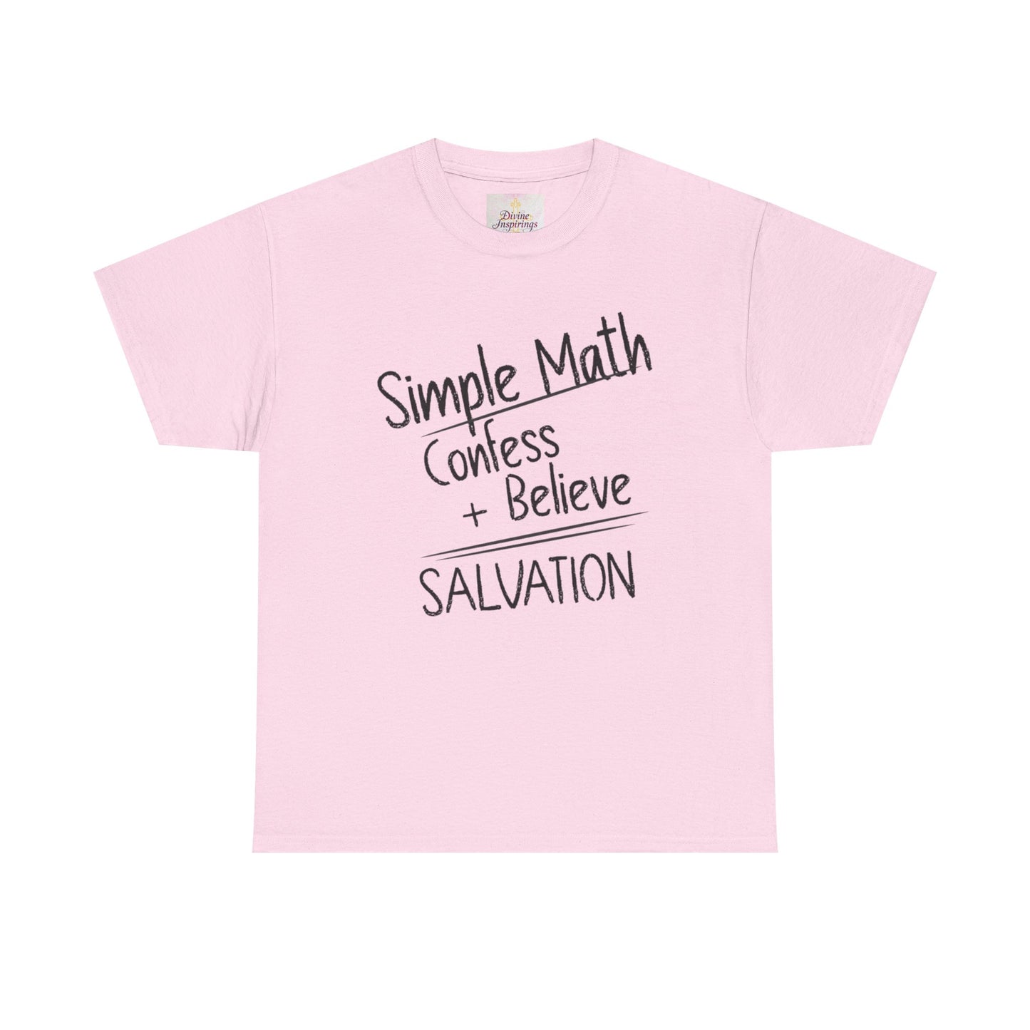 Simple Math of Salvation - Women’s Christian T-Shirt (Black Chalk)