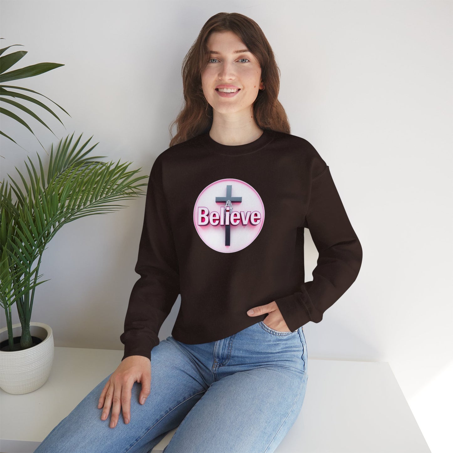 Believe | Women’s Christian Sweatshirt with John 11:40