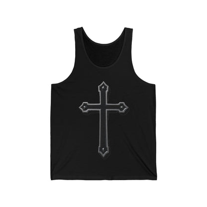 Warrior’s Black Cross Women’s Christian Tank Top | Ephesians 6:11