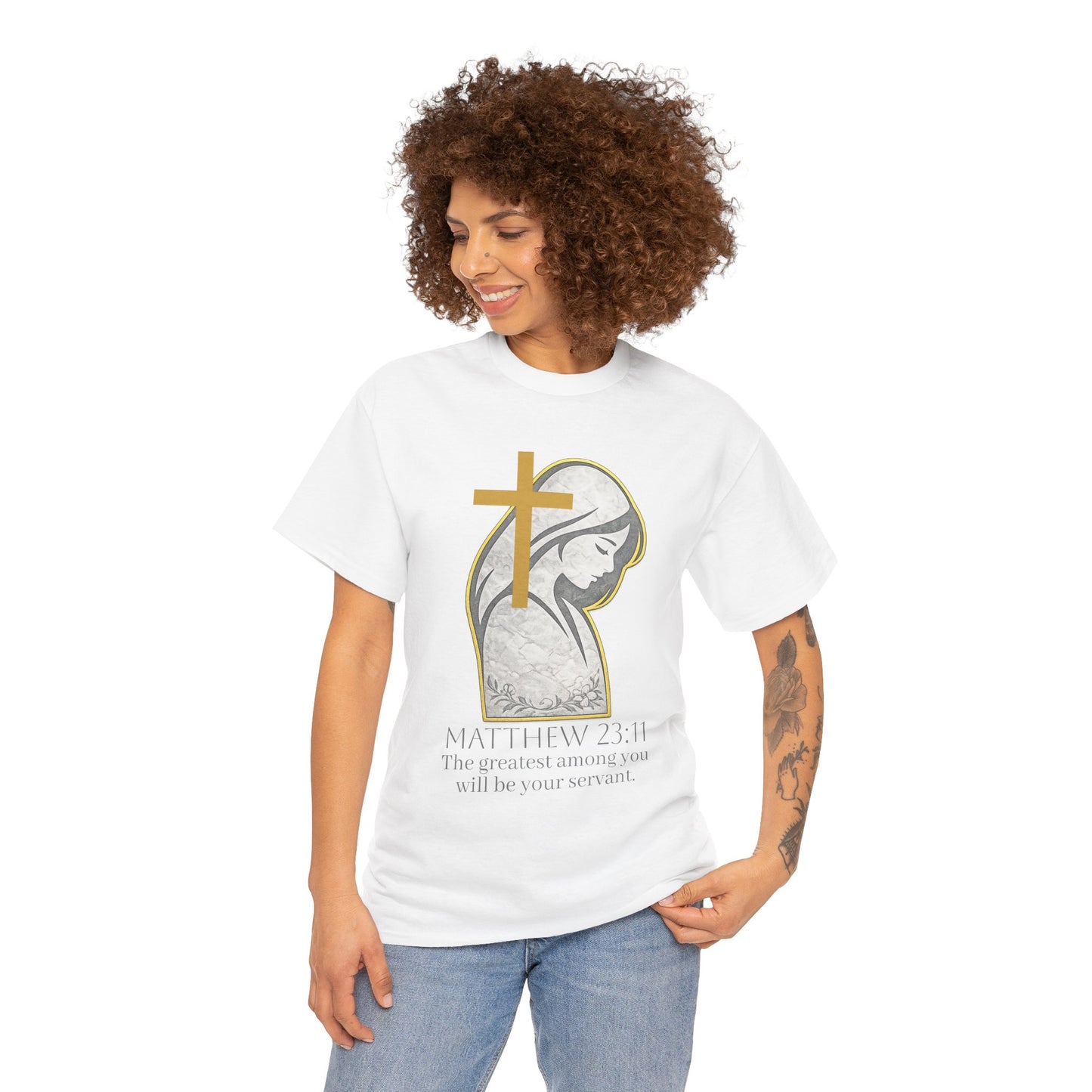 Humble Servant - Women's Christian Tee (Dark Lettering)