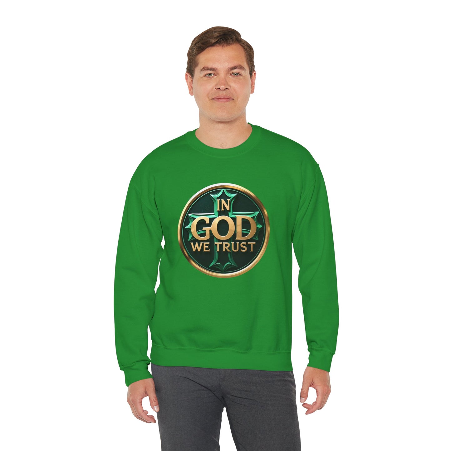 Men’s In God We Trust Sweatshirt – Bold Faith Statement