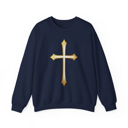 Gold Cross Men's Christian Sweatshirt