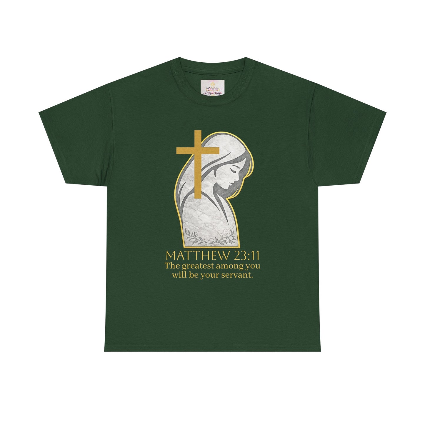 Humble Servant - Women's Christian Tee (Gold Lettering)