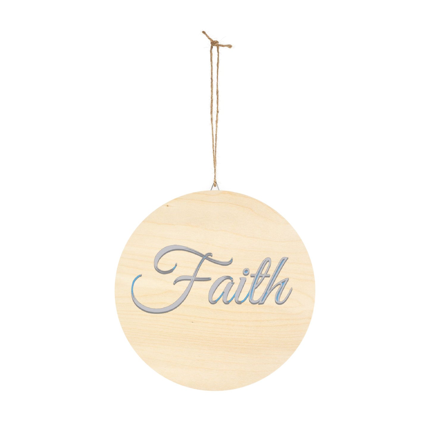Faith, Hope and Love 'Faith' Wall Hanging  — Inspirational Christian Wooden Décor
