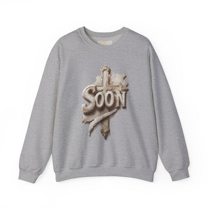 “Soon” Cross Men’s Christian Sweater – Living Testimony