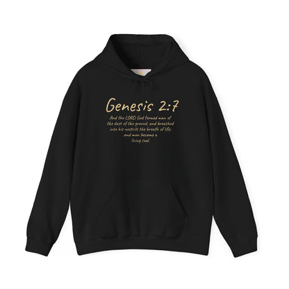 Formed from the Dust (Light Lettering) | Men’s Christian Hoodie with Genesis 2:7