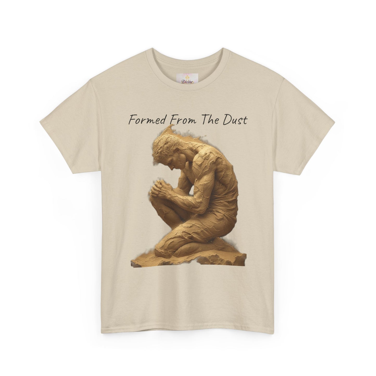 Formed from the Dust | Men’s Christian T-Shirt with Genesis 2:7 (Dark Lettering)