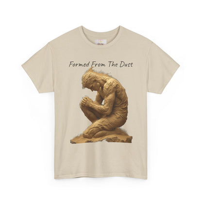 Formed from the Dust | Men’s Christian T-Shirt with Genesis 2:7 (Dark Lettering)
