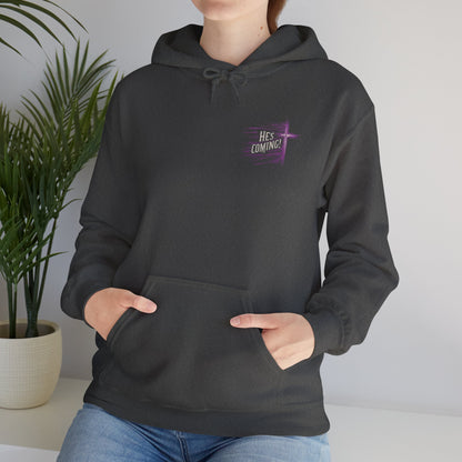 He's Coming – Women’s Christian Hoodie with Cross