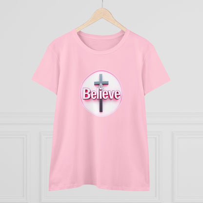 Believe | Women’s Christian T-Shirt with John 11:40