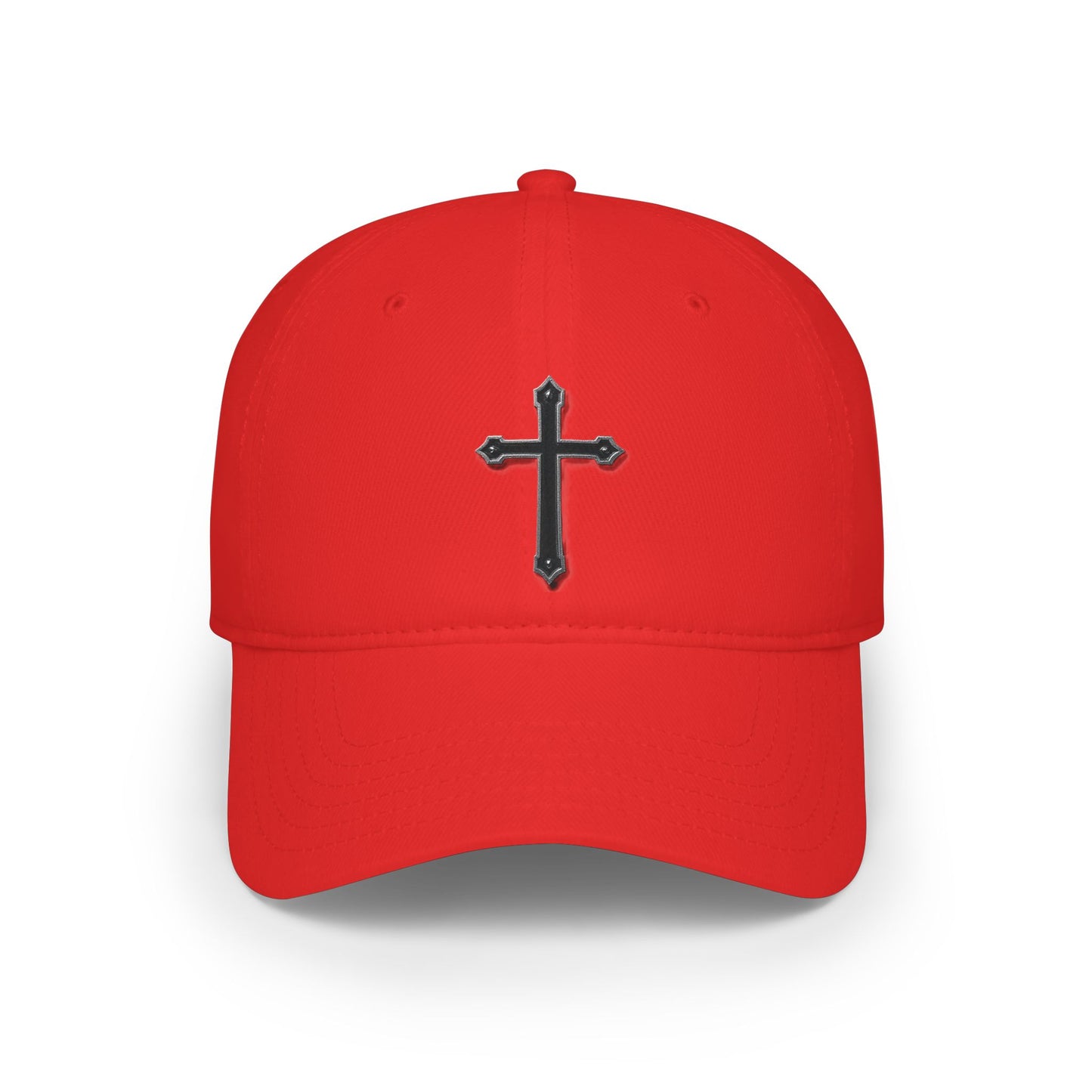 Warrior’s Black Cross - Women's Low Profile Christian Hat