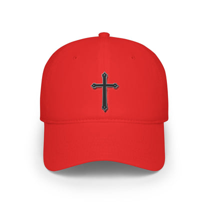 Warrior’s Black Cross - Women's Low Profile Christian Hat