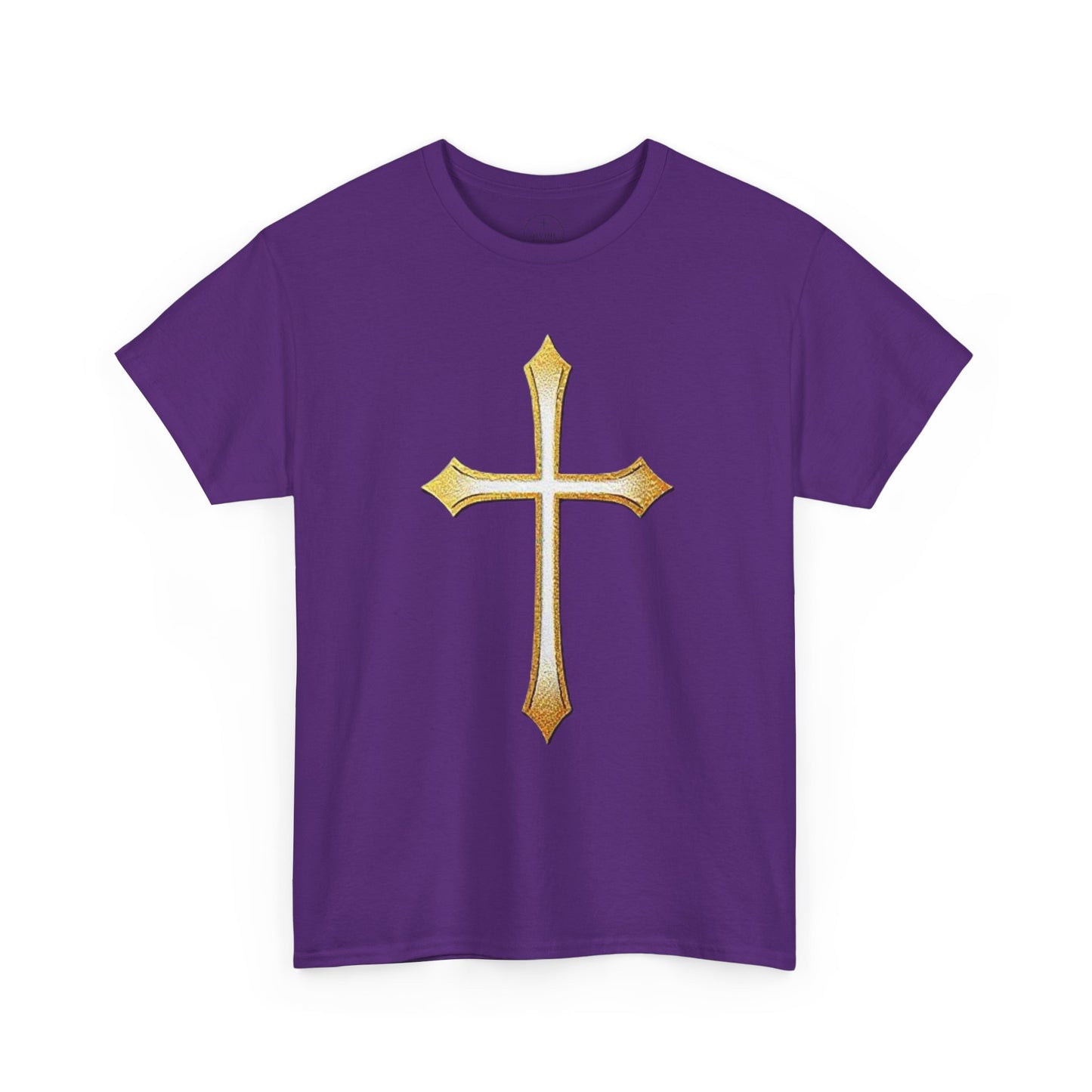 Men’s Gold Cross Tee – Christian Faith-Inspired Apparel
