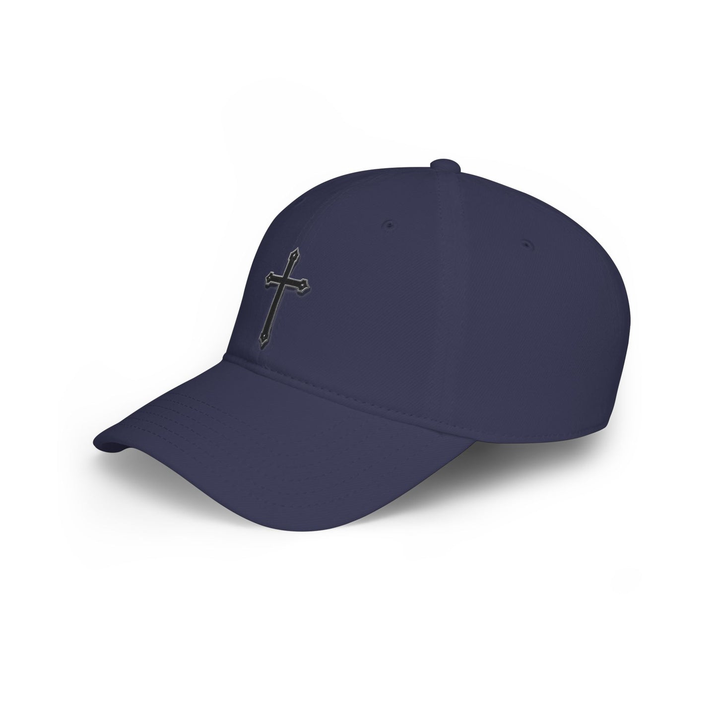 Warrior’s Black Cross - Women's Low Profile Christian Hat