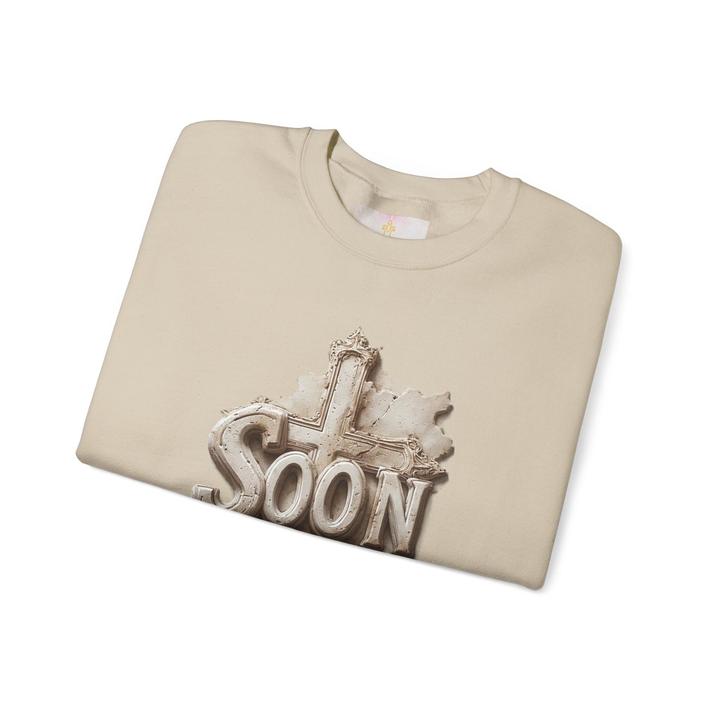 “Soon” Cross Men’s Christian Sweater – Living Testimony