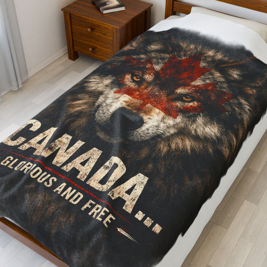 War Paint – Canada: Glorious and Free Plush Blanket