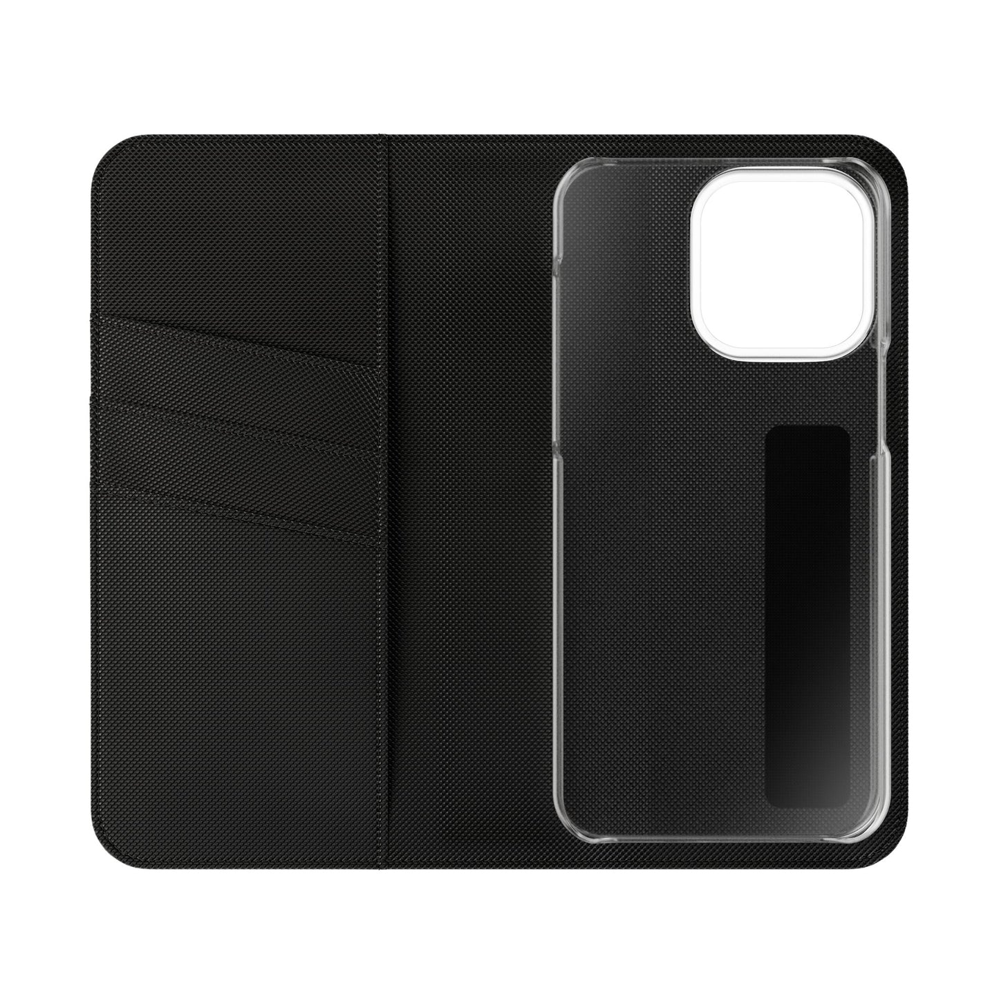 Black with Gold Cross & 1 Corinthians 1:18 - iPhone Flip/Wallet Phone Case