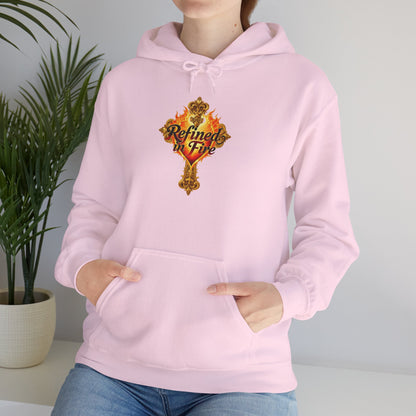 Refined by Fire - Women's Ornate Christian Hoodie