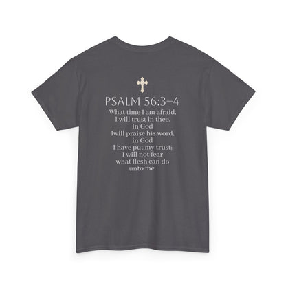 In God We Trust | Men’s Christian T-Shirt with Scripture Back Print