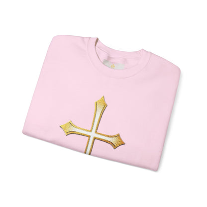 Gold Cross Women’s Christian Sweatshirt