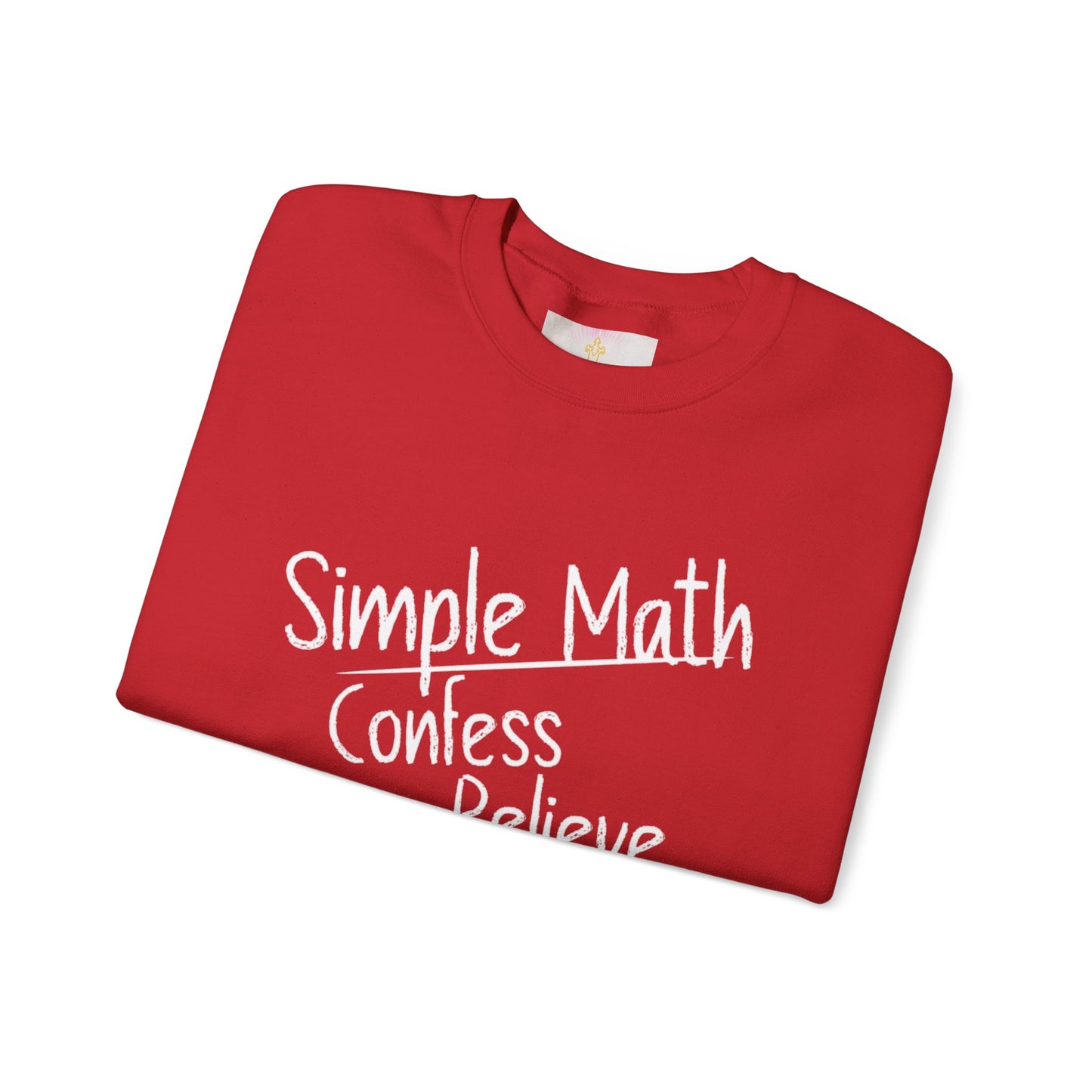 Simple Math Women’s Christian Sweatshirt (White Chalk)