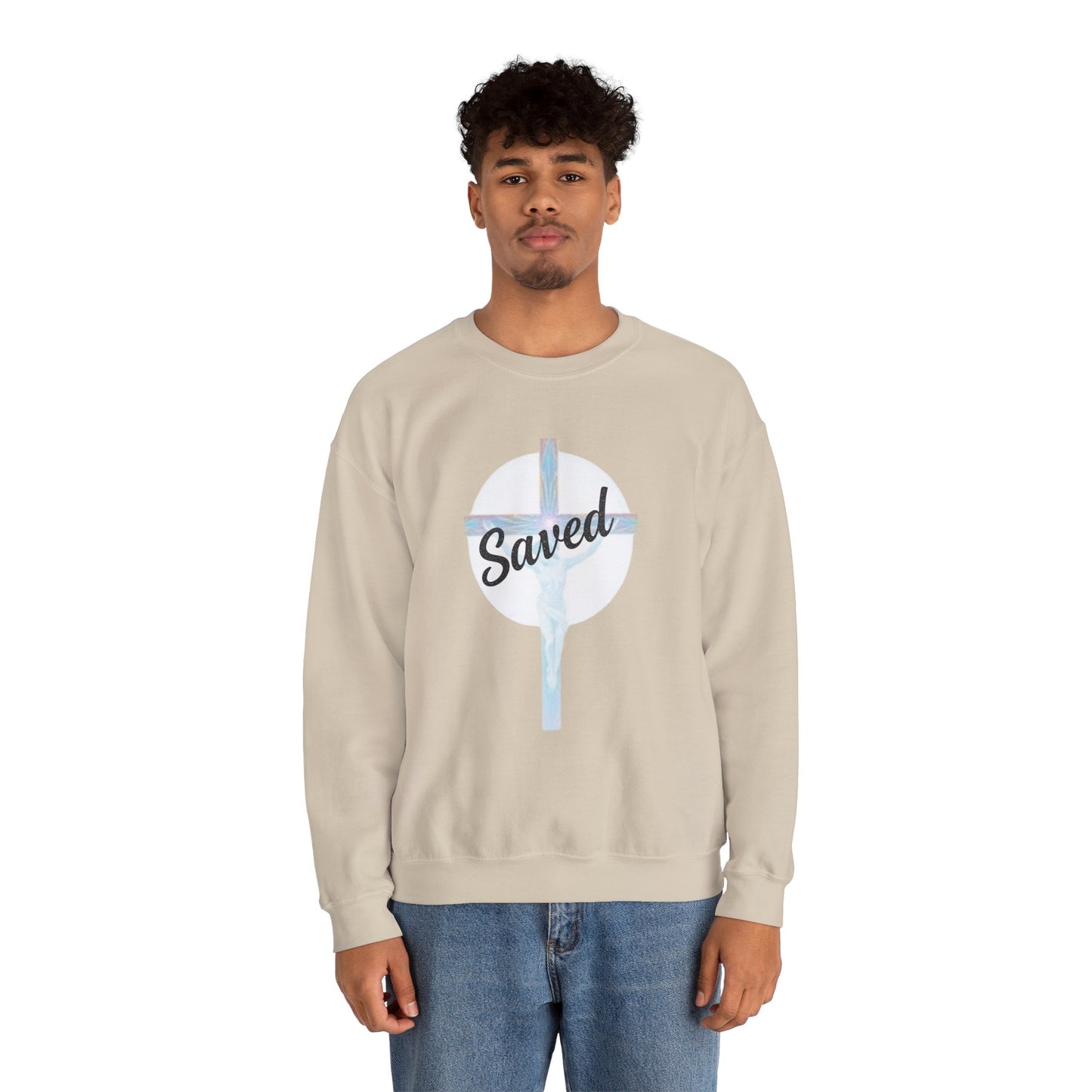 Saved - Men's Christian Sweatshirt of Faith