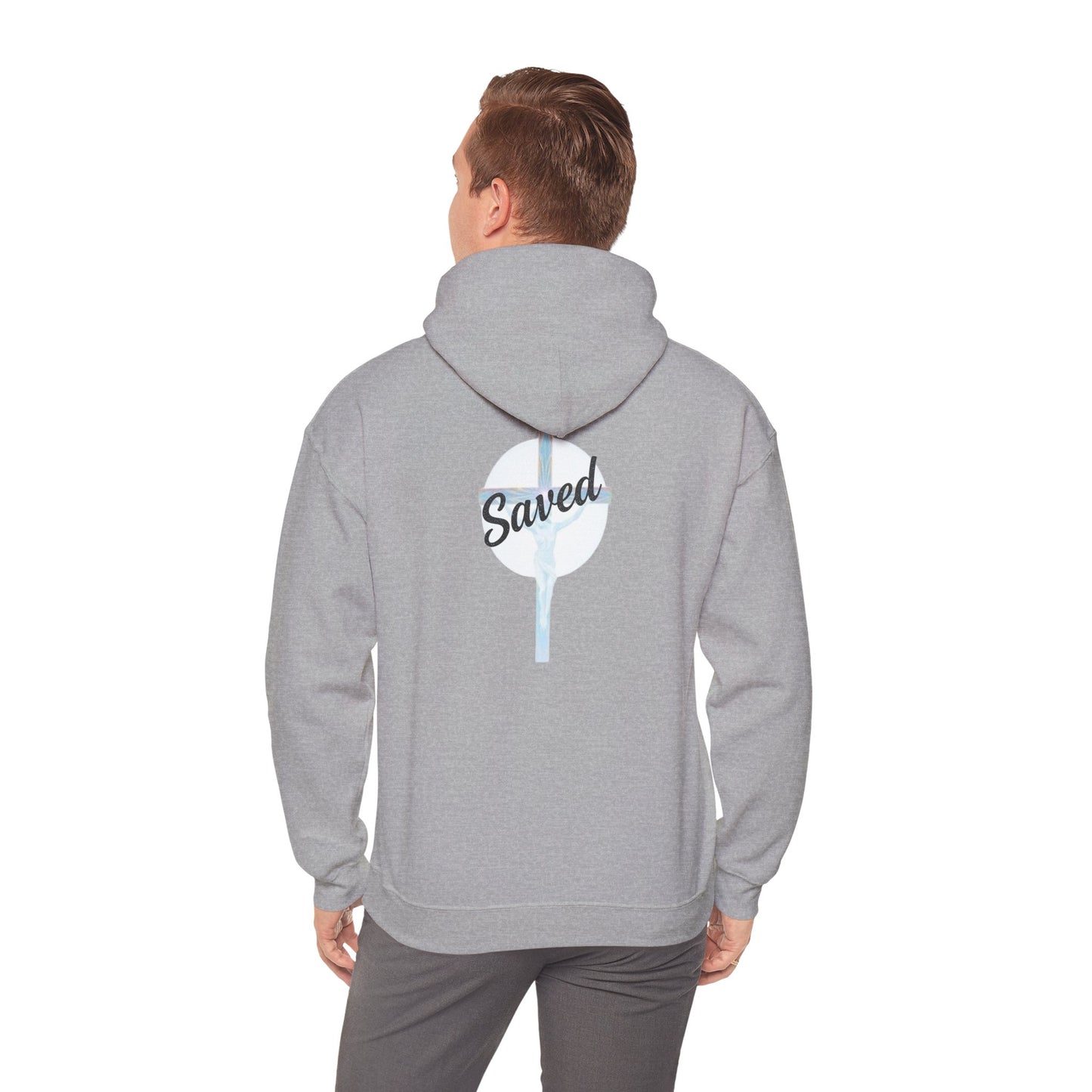 Saved in Christ – Men’s Christian Hoodie