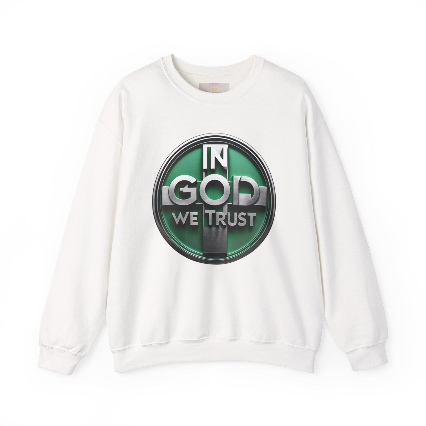 Bold Faith Men's Sweatshirt – “In God We Trust” Christian Apparel