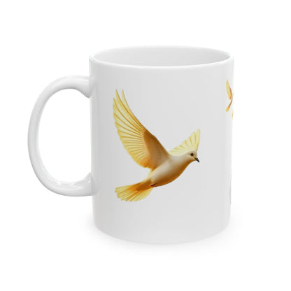 Doves of Gold Christian Mug – 11 oz & 15 oz